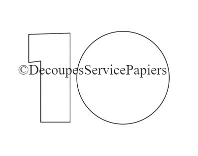 CHIFFRE 10 F 70 X 45